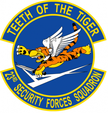 Coat of arms (crest) of the 23th Security Forces Squadron, US Air Force