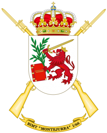 Coat of arms (crest) of the Motorized Infantry Battalion Montejurra I-66, Spanish Army