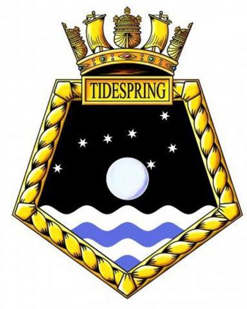 Coat of arms (crest) of the RFA Tidespring, United Kingdom