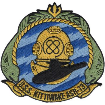 Coat of arms (crest) of the Submarine Rescue Ship USS Kittiwake (ASR-13)