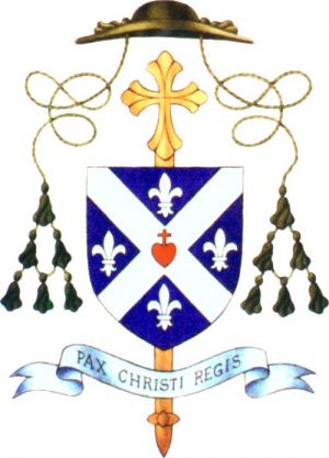 Arms (crest) of Bernard Tissier de Mallerais