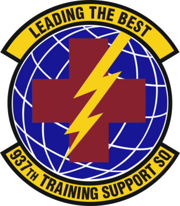Coat of arms (crest) of the 937th Training Support Squadron, US Air Force