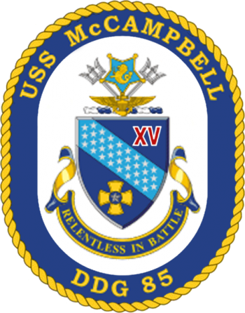 Coat of arms (crest) of Destroyer USS McCampbell