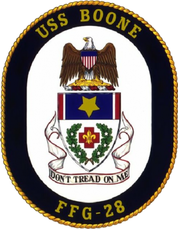 Coat of arms (crest) of the Frigate USS Boone (FFG-28)