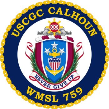 Coat of arms (crest) of USCGC Calhoun (WMSL-759)