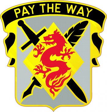 Coat of arms (crest) of 176th Finance Battalion, US Army