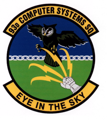 Coat of arms (crest) of the 93rd Computer Systems Squadron, US Air Force