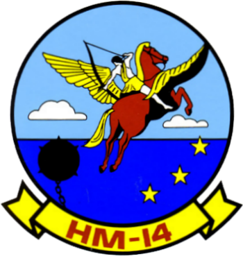 Coat of arms (crest) of the HM-14 Vanguard, US Navy