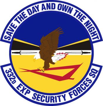 Coat of arms (crest) of the 332nd Expeditionary Security Squadron, US Air Force