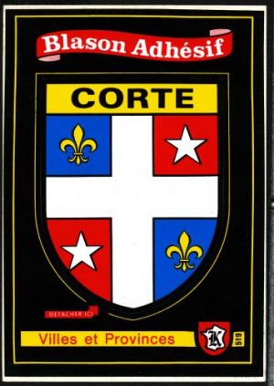 Blason de Corte/Coat of arms (crest) of {{PAGENAME