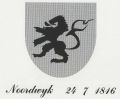 Wapen van Noordwijk/Coat of arms (crest) of Noordwijk