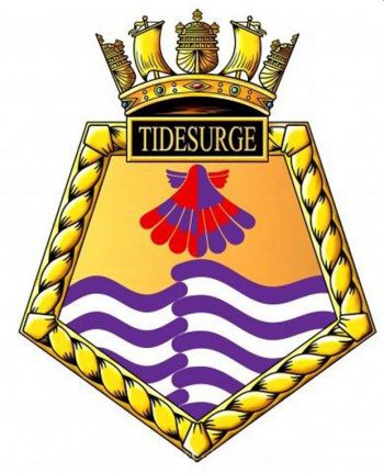 Coat of arms (crest) of the RFA Tidesurge, United Kingdom
