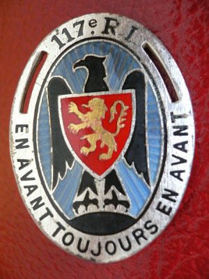 Coat of arms (crest) of the 117th Infantry Regiment, French Army