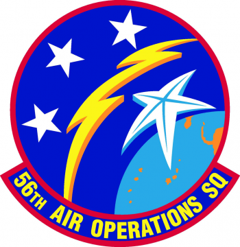 Coat of arms (crest) of the 56th Air Operations Squadron, US Air Force