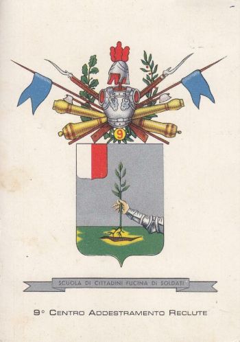 Coat of arms (crest) of the 9th Recruit Training Center, Italian Army