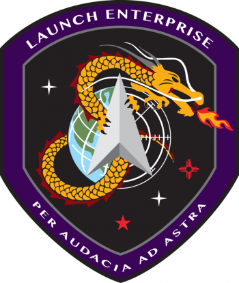 Coat of arms (crest) of the Launch Enterprise Directorate, US Space Force