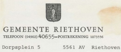 Wapen van Riethoven/Coat of arms (crest) of Riethoven