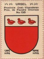 Wapen van Ursel/Arms (crest) of Ursel