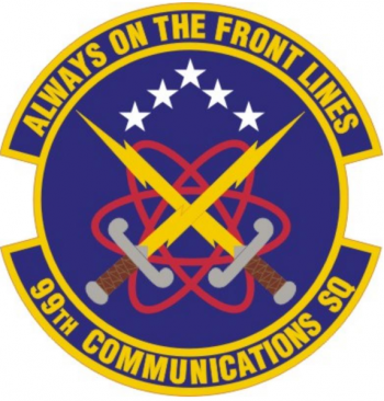 Coat of arms (crest) of the 99th Communications Squadron, US Air Force