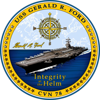 Coat of arms (crest) of the Aircraft Carrier USS Gerald R. Ford (CVN-78)