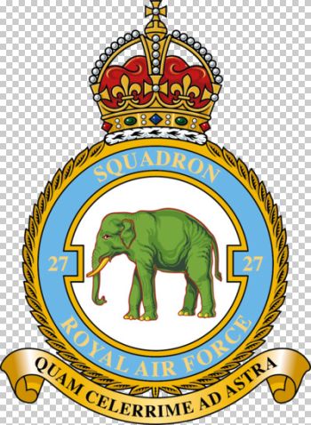 Coat of arms (crest) of No 27 Squadron, Royal Air Force