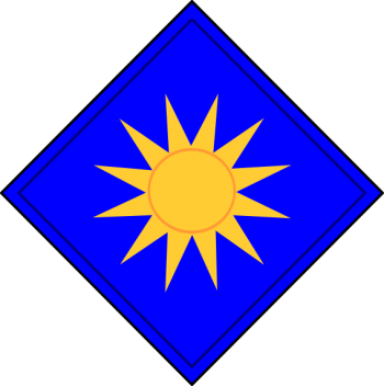 Coat of arms (crest) of 40th Infantry Division Sunshine Division, USA