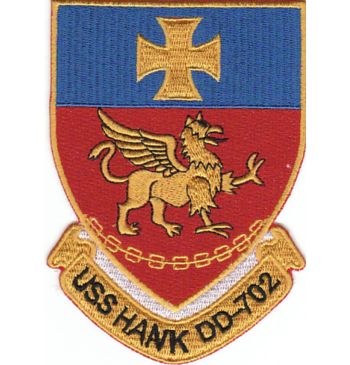 Coat of arms (crest) of the Destroyer USS Hank (DD-702)