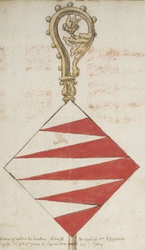 Arms (crest) of Péronne de Landas