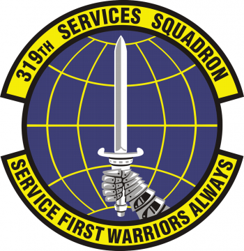Coat of arms (crest) of the 319th Services Squadron, US Air Force