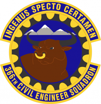 Coat of arms (crest) of 366th Civil Engineer Squadron, US Air Force