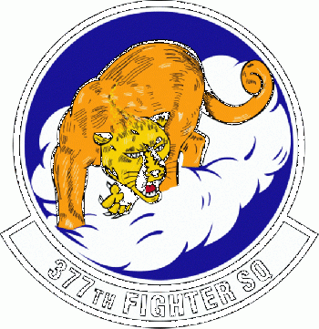 Coat of arms (crest) of the 377th Fighter Squadron, US Air Force