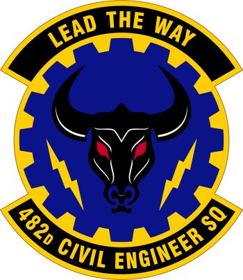 Coat of arms (crest) of the 482nd Civil Engineer Squadron, US Air Force