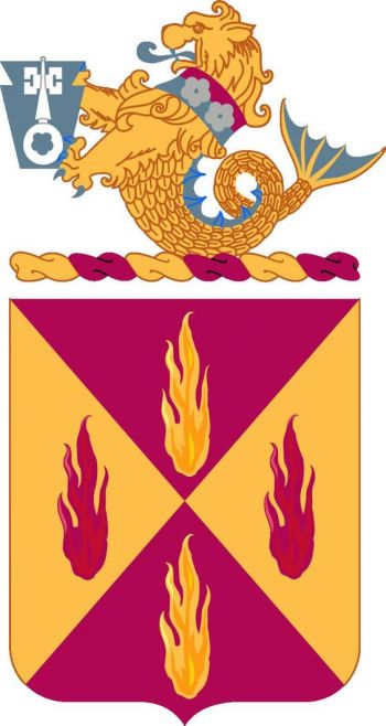 Coat of arms (crest) of 4th Maintenance Battalion, US Army