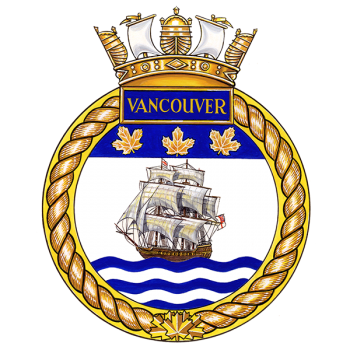 Coat of arms (crest) of the HMCS Vancouver, Royal Canadian Navy