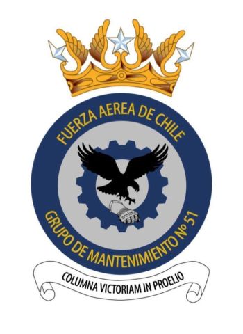 Coat of arms (crest) of the Maintenance Group No 51, Air Force of Chile