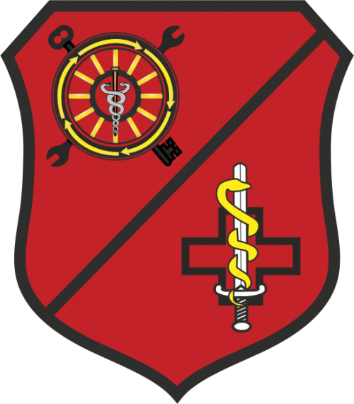 Arms (crest) of Military Medical Support Battalion, North Macedonia