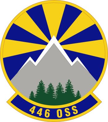 Coat of arms (crest) of the 446th Operations Support Squadron, US Air Force