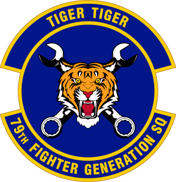 Coat of arms (crest) of the 79th Fighter Generation Squadron, US Air Force