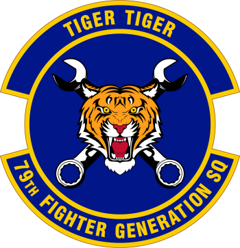 Coat of arms (crest) of 79th Fighter Generation Squadron, US Air Force