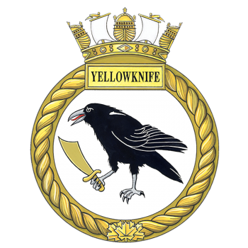 Coat of arms (crest) of the HMCS Yellowknife, Royal Canadian Navy