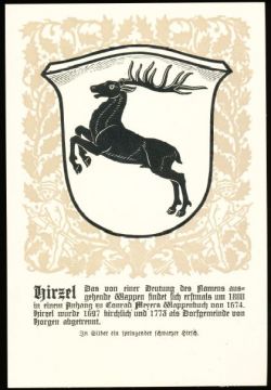 Wappen von/Blason de Hirzel