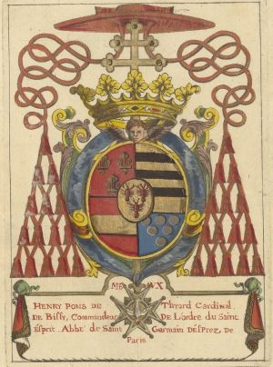 Arms (crest) of Henri-Pons de Thiard de Bissy