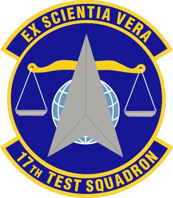 Coat of arms (crest) of the 17th Test Squadron, US Air Force