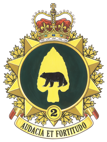 Coat of arms (crest) of the 2 Canadian Brigade Group, Canadian Army