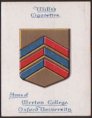 Coat of arms (crest) of Merton College (Oxford University)