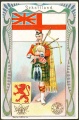 Arms, Flags and Types of Nations trade card