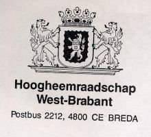 Wapen van West-Brabant/Arms (crest) of West-Brabant