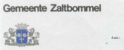 Wapen van Zaltbommel/Arms (crest) of Zaltbommel