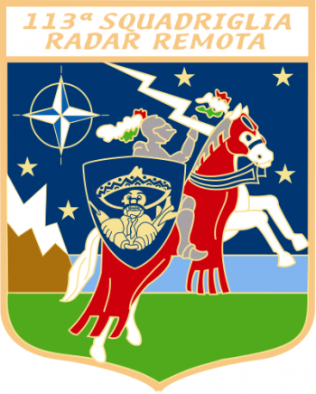 Coat of arms (crest) of the 113th Remote Radar Squadron, Italian Air Force