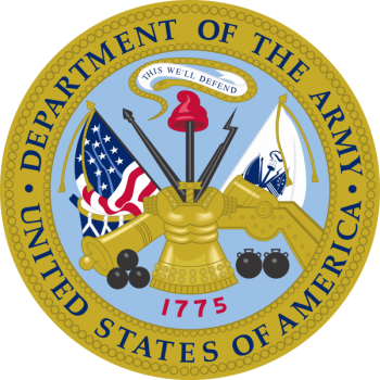 Coat of arms (crest) of the Department of the Army, USA